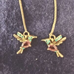 Hummingbird Dangle Earrings. Colorful. Brand New, Never Worn. Perfect.